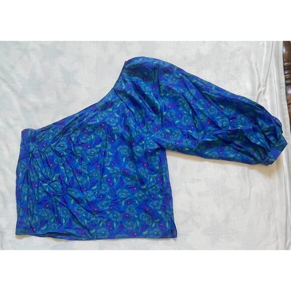 Veronica Beard Lyric Silk Top In Cobalt Multi Sz 6 New - Picture 7 of 11